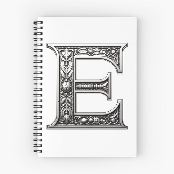 Item preview, Metal and decorated capital letter E with unique pattern designed and sold by Underwoood.