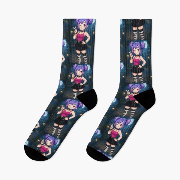 Item preview, Amy in the City at Night designed and sold by Homelesssquid's Stickers & More.