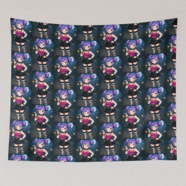 Item preview, Amy in the City at Night designed and sold by Homelesssquid's Stickers & More.