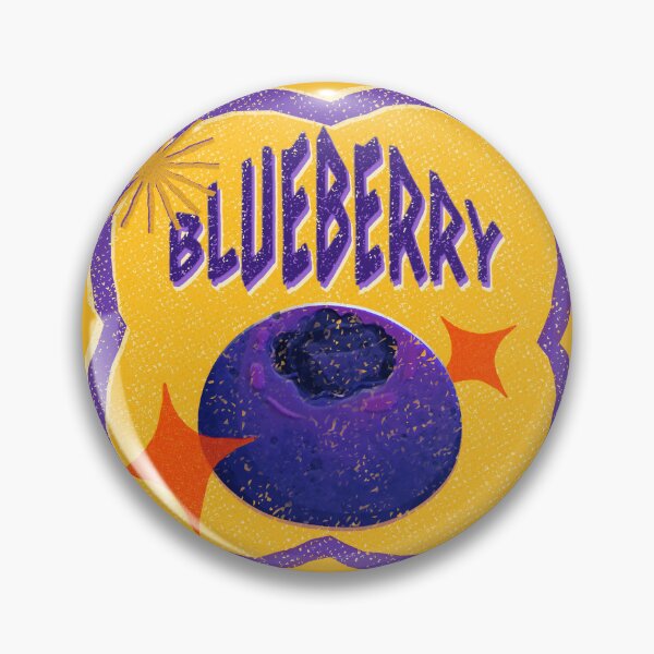 Item preview, Retro Blueberry Fruit Sticker Label designed and sold by Wordsmith-Wear.