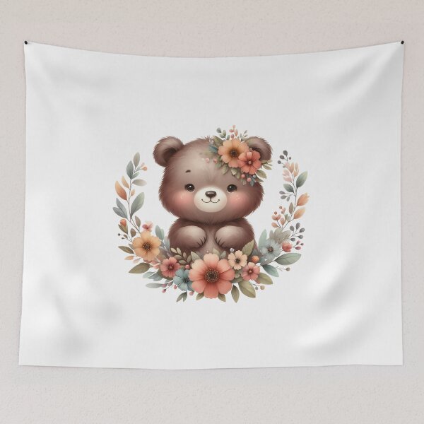 Item preview, Spring Woodland Bear designed and sold by CookieandShadow.