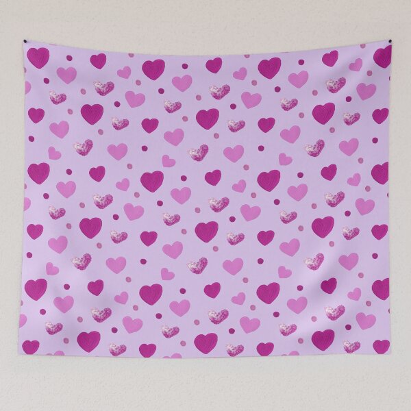 Item preview, Romantic hearts - magenta  designed and sold by Kaushlydraw.