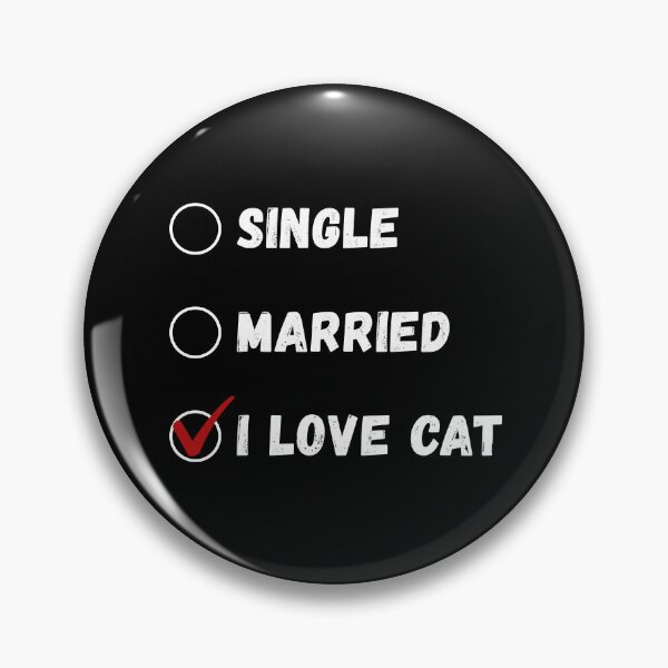 Item preview, Single Married I Love Cat, Cat Lover Shirt designed and sold by Sleepy Cat Design.