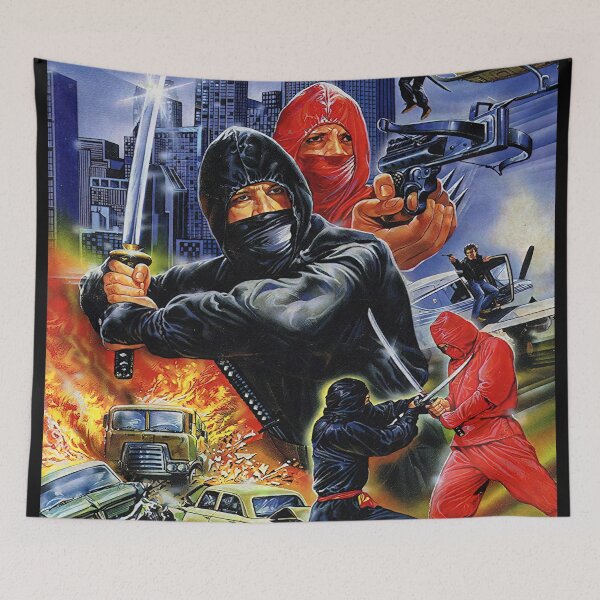 Item preview, Ninja Terminator Retro VHS HD designed and sold by Retr0Tshirts.