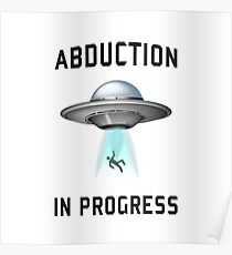 Abduction in Progress | UFO Art Poster