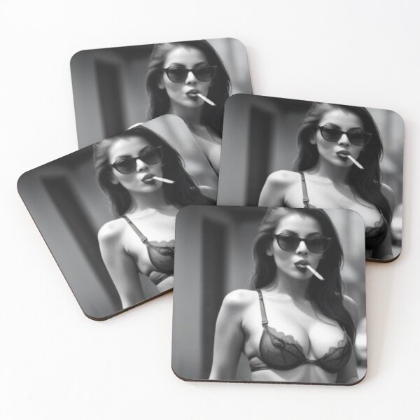 Item preview, Black and White Motorbike Girl designed and sold by Sidney Graf.