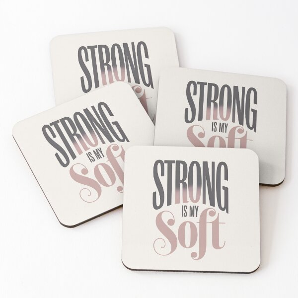 Item preview, Strong Is My Soft – Elegant Feminine Power Quote designed and sold by QuirkySpark.