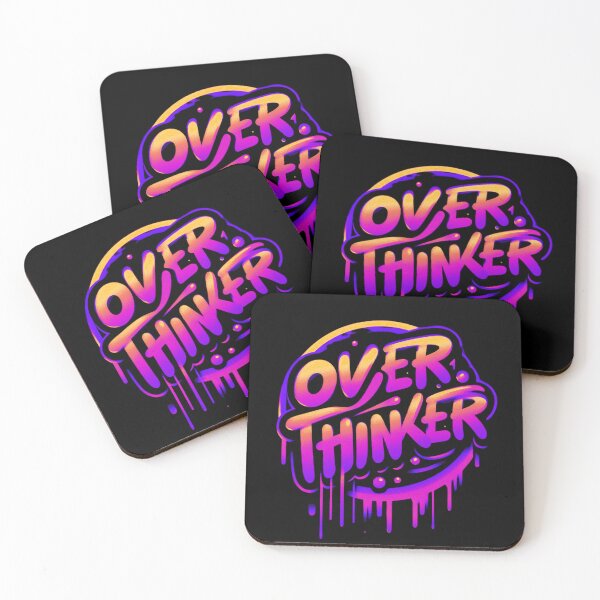 Artikelvorschau, OVERTHINKER – Neon-Graffiti-Text für Urban Style-Liebhaber entworfen und verkauft von WakeUpYourBrain.