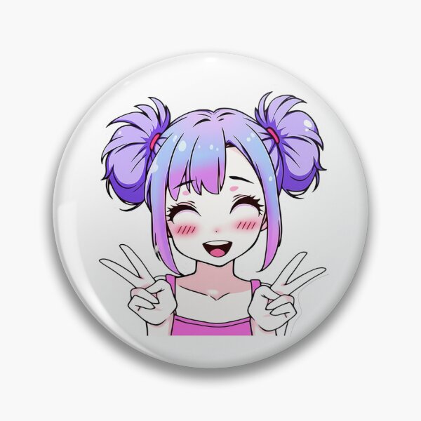 Item preview, Amy Smiling with Two Peace Signs designed and sold by Homelesssquid's Stickers & More.