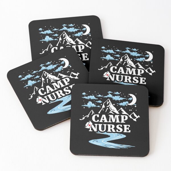 Item preview, Camp Nurse Adventure Mountain Camping Moon River designed and sold by Dmetalx Art Apparel.
