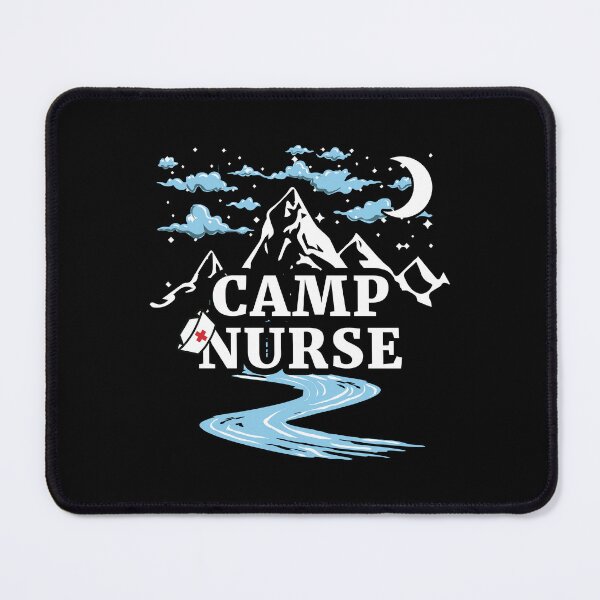 Item preview, Camp Nurse Adventure Mountain Camping Moon River designed and sold by Dmetalx Art Apparel.