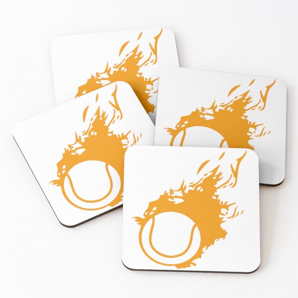 Item preview, tennis ball flame fire club logo designed and sold by Achille3777.