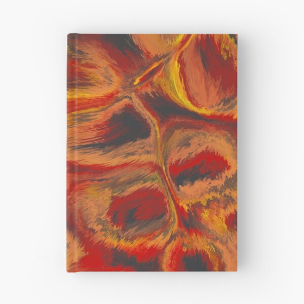 Item preview, Orange and Black Fluid Contemporary Abstract Art Design designed and sold by Abstract65.