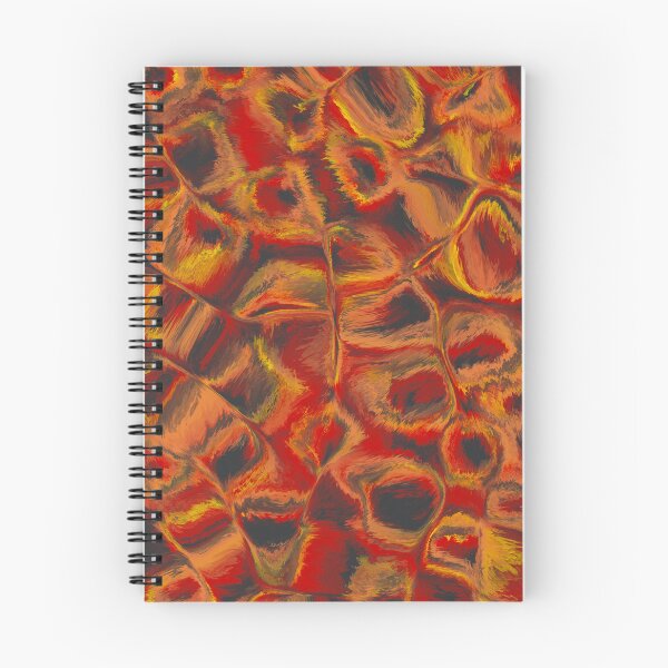 Item preview, Orange and Black Fluid Contemporary Abstract Art Design designed and sold by Abstract65.