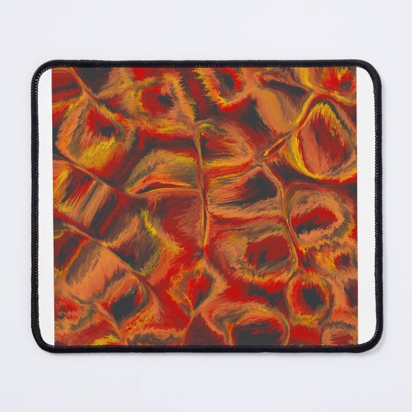 Item preview, Orange and Black Fluid Contemporary Abstract Art Design designed and sold by Abstract65.