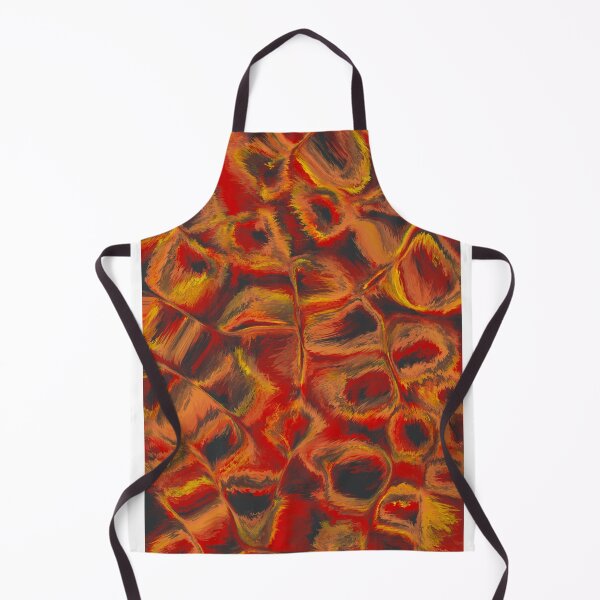 Item preview, Orange and Black Fluid Contemporary Abstract Art Design designed and sold by Abstract65.