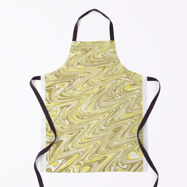 Item preview, Buttercup Yellow and Brown Fluid Abstract designed and sold by Abstract65.