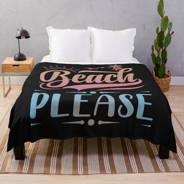 Item preview, Beach Please – Funny Summer Shirt with Sun and Palm Trees designed and sold by Tmino-design.