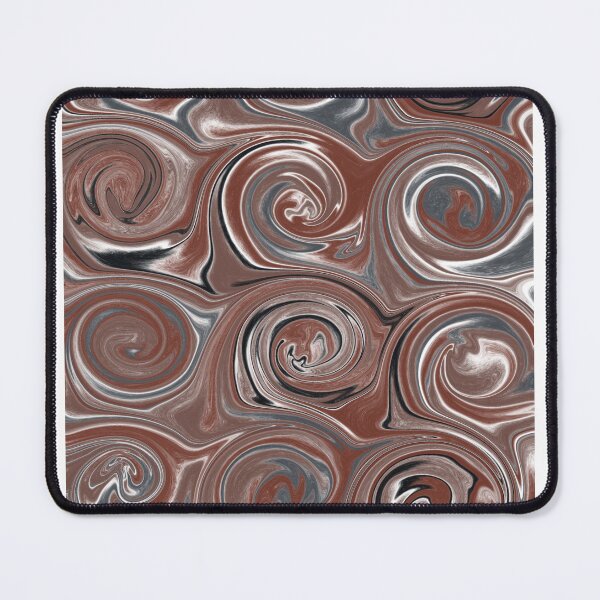 Item preview, Chocolate Brown and White Fluid Abstract designed and sold by Abstract65.