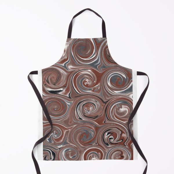 Item preview, Chocolate Brown and White Fluid Abstract designed and sold by Abstract65.