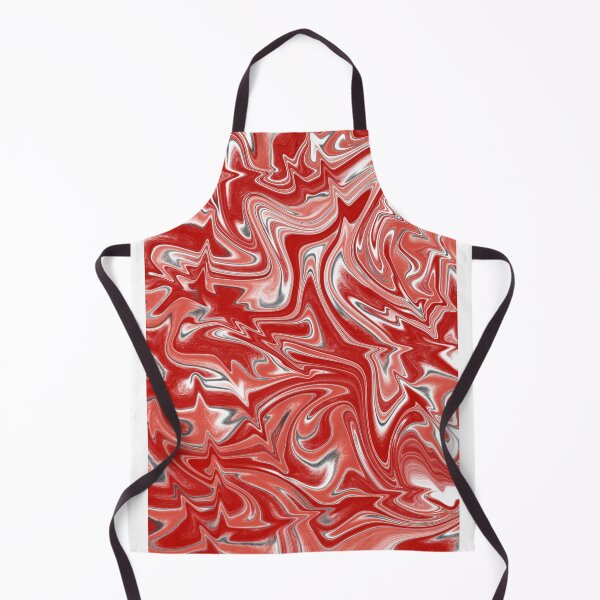 Item preview, Strawberry Red and White Fluid Abstract designed and sold by Abstract65.