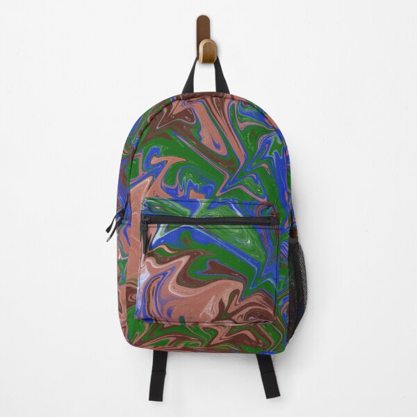 Item preview, Blue Green Brown and Pink Fluid Abstract designed and sold by Abstract65.