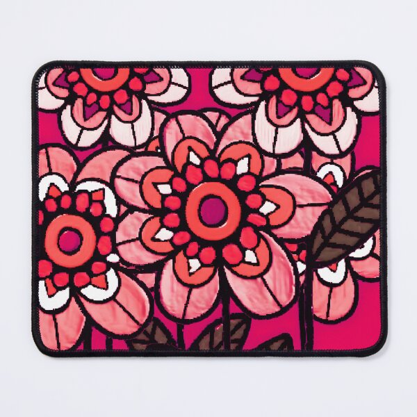 Item preview, Floodle cranberry daisies designed and sold by bekki smith.