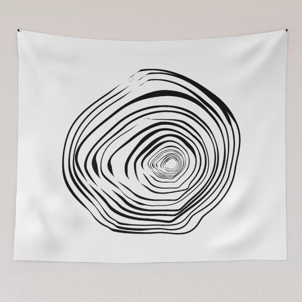 Item preview, Tree Ring Growth – Minimal Nature Symbol, Unique designed and sold by villacreativa.