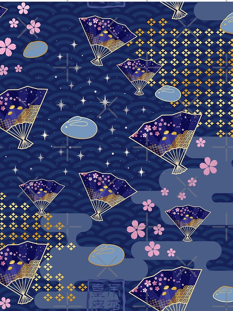 Asian Fans Moon Bunny - Blue by Sarinilli
