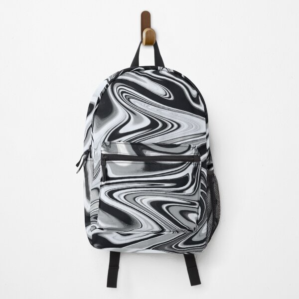 Item preview, Black and White Fluid Contemporary Abstract Art designed and sold by Abstract65.