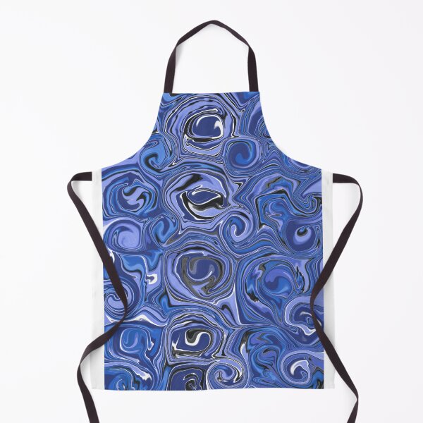 Item preview, Shades Of Blue Fluid Contemporary Abstract Art Design designed and sold by Abstract65.