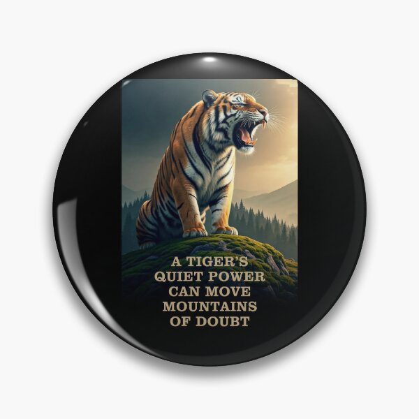 Artikelvorschau, Die stille Kraft eines Tigers kann Berge von Zweifeln versetzen entworfen und verkauft von TIGERRIFIC.