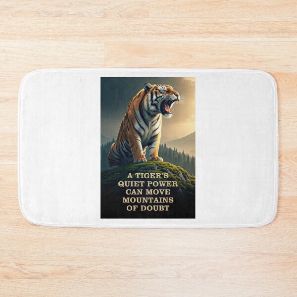 Item preview, A TIGER'S QUIET POWER CAN MOVE MOUNTAINS OF DOUBT designed and sold by TIGERRIFIC.