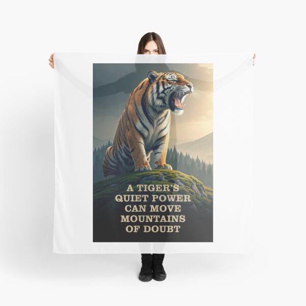 Item preview, EL PODER SILENCIOSO DE UN TIGRE PUEDE MOVER MONTAÑAS DE DUDAS designed and sold by TIGERRIFIC.