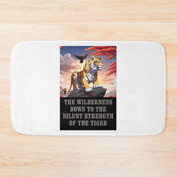 Item preview, THE WILDERNESS BOWS TO THE SILENT STRENGTH OF THE TIGER designed and sold by TIGERRIFIC.