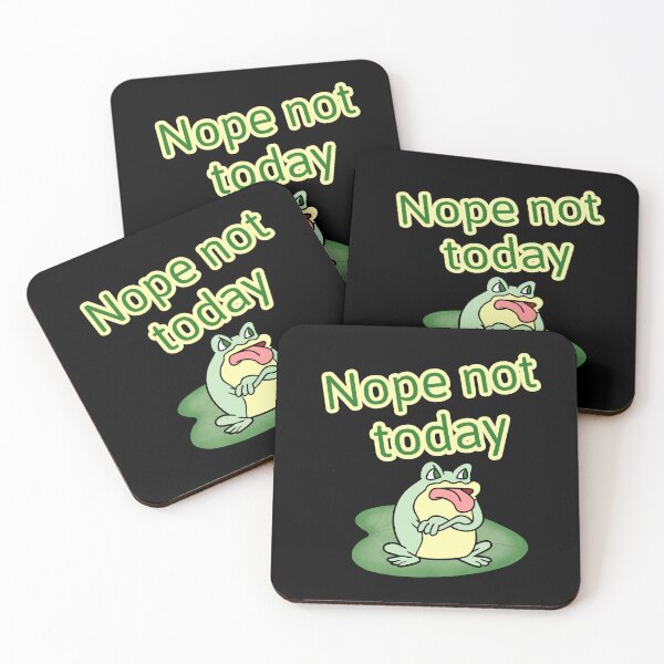 Item preview, Nope not today grumpy frog sarcastic  designed and sold by ClickATee Store .