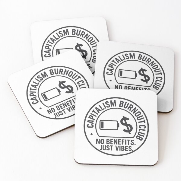 Item preview, Capitalism Burnout Club – No Benefits. Just Vibes. designed and sold by ALITOPRINCE.
