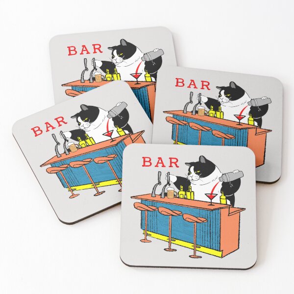 Item preview, Cat Bartender designed and sold by AMERICANCHEEZ.