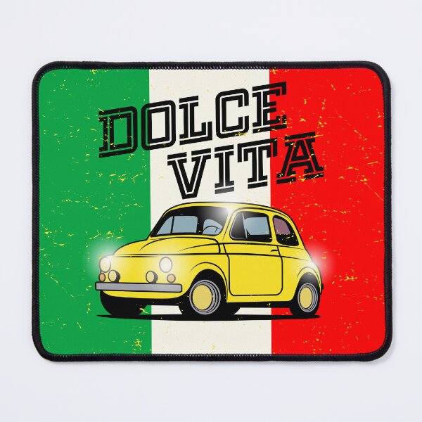 Item preview, Yellow Italian Fiat 500 small old car designed and sold by studio838.