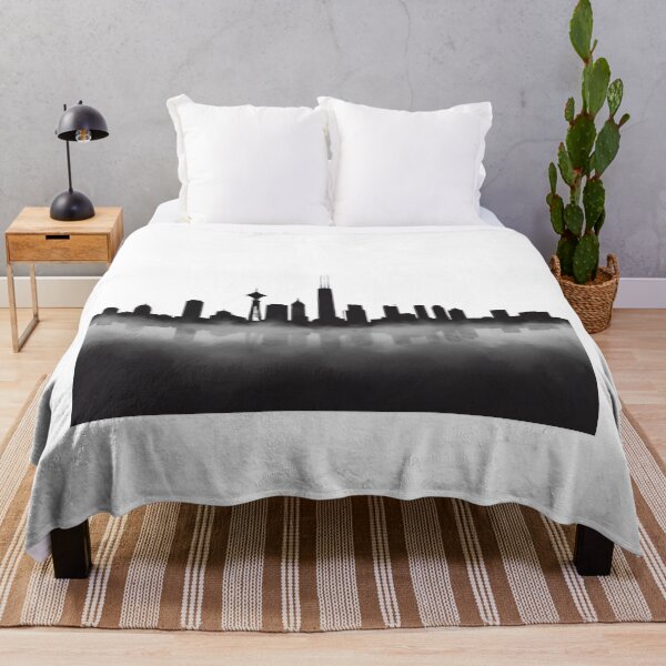 Item preview, A blackandwhite Foggy Seattle designed and sold by Aise06.