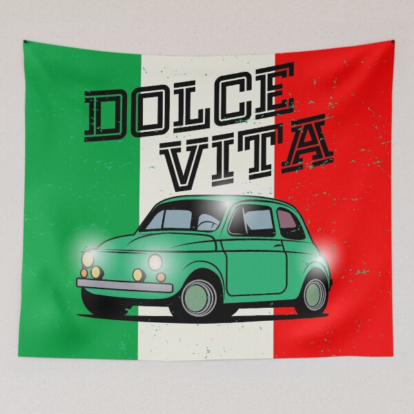 Item preview, Green Italian Fiat 500 small old car designed and sold by studio838.