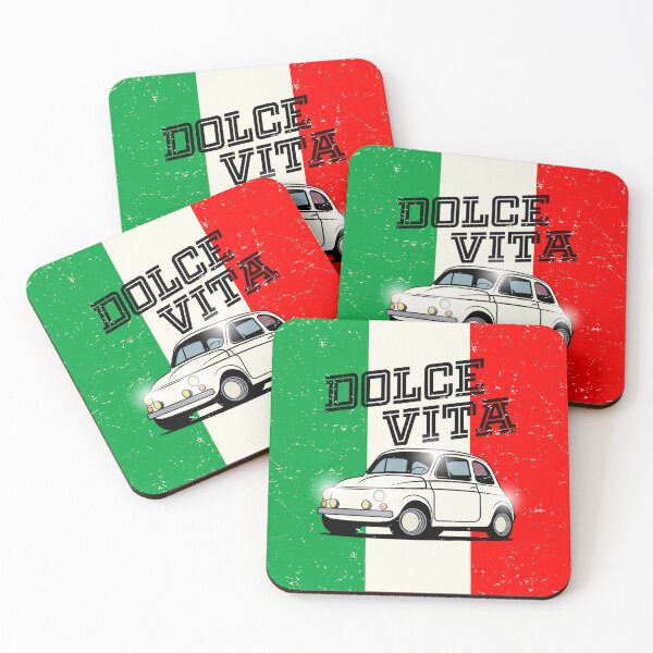 Item preview, White Italian Fiat 500 small old car designed and sold by studio838.