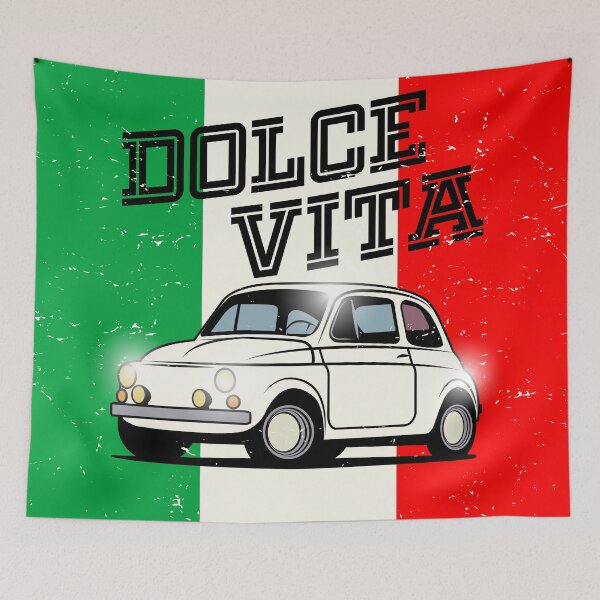 Item preview, White Italian Fiat 500 small old car designed and sold by studio838.