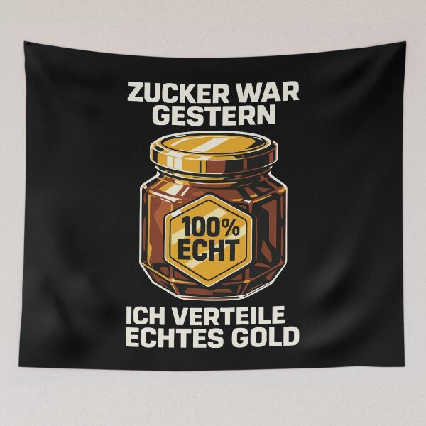 Item preview, Bees Beekeeper Sugar Was Yesterday Real Gold Saying designed and sold by LuminOrb.