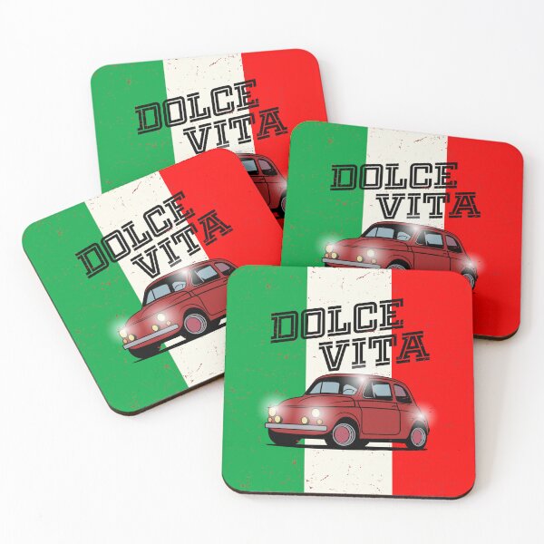 Item preview, Medium Red Italian Fiat 500 small old car designed and sold by studio838.
