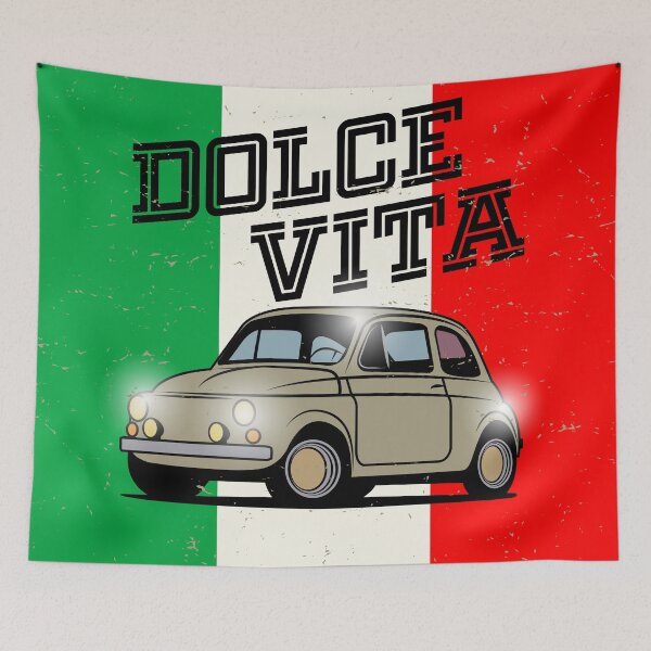 Item preview, Sand Beige Italian Fiat 500 small old car designed and sold by studio838.