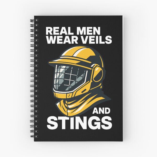 Item preview, Real Men Wear Veils And Stings Beekeeper Bees designed and sold by LuminOrb.