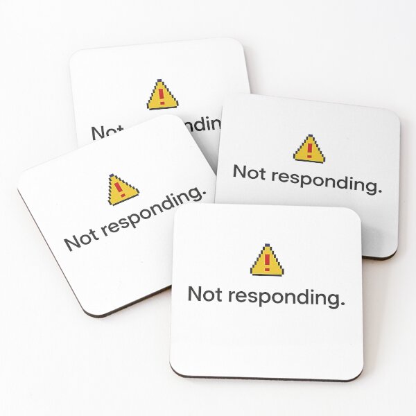 Item preview, Not Responding – Minimalist Visual Drop Design designed and sold by notokstudio.