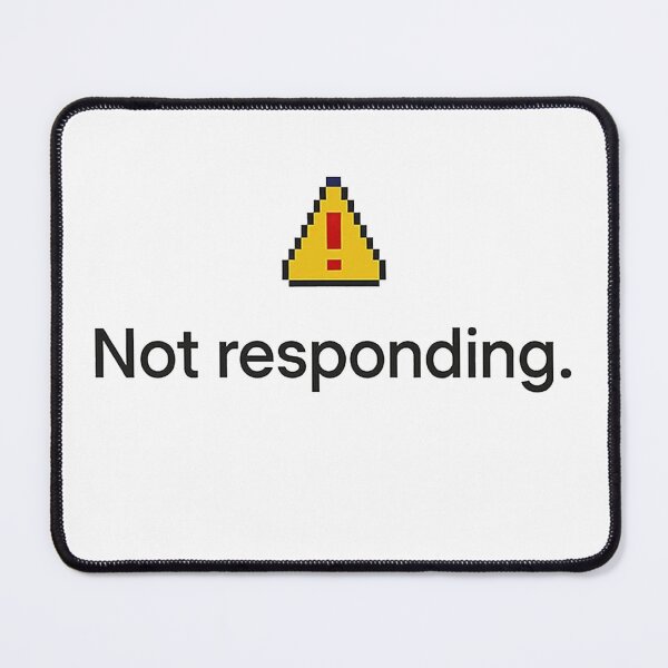 Item preview, Not Responding – Minimalist Visual Drop Design designed and sold by notokstudio.