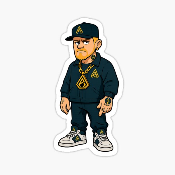 Item preview, 90s urban rapper with tattoos designed and sold by Alcance.
